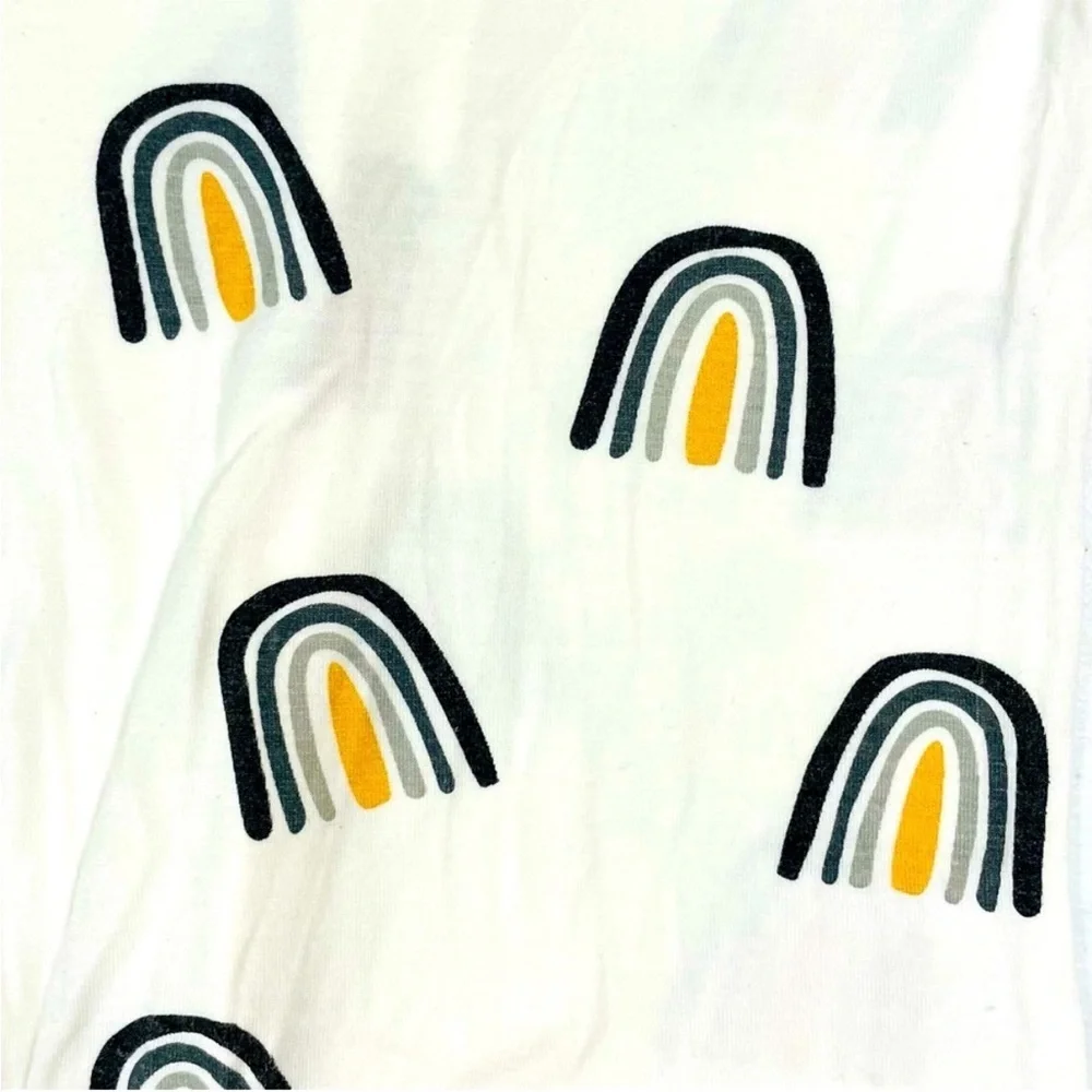 Kyte Baby Metallic Rainbows Zippered Footie Boys NB Newborn Girls Bamboo Sleeper